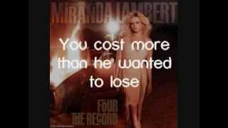 Miranda Lambert  Dear Diamond Lyrics On Screen [upl. by Zachar]