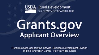 Grants gov  Applicant Overview [upl. by Josie266]