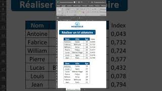 Comment réaliser un tri aléatoire dans Excel  Rapide [upl. by Elleiram]