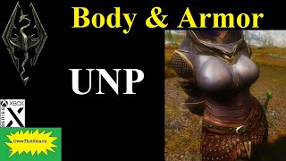 Skyrim mods  Body amp Armor UNP [upl. by Eelitan549]