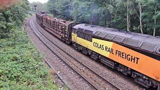 Focus on The Mid Cheshire Line  Skelton Junction Timperley  Including Class 37 56 60 66 and 67 [upl. by Nhar728]