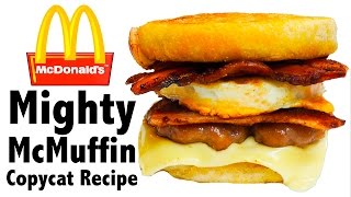 McDonalds Mighty McMuffin COPYCAT RECIPE  Gregs Kitchen [upl. by Ahtiuqal]