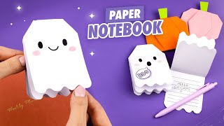 Оригами Блокнот Привидение из бумаги  Origami Paper Notebook without glue [upl. by Arteid]