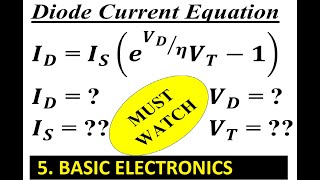 Diode Current Equation [upl. by Zeuqram]