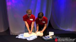 CPR Training Video  How to Use an AED Automated External Defibrillator [upl. by Nohsav]