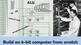 Exploring My Custom 8bit Computer  Performing Addition Using Binary Input [upl. by Chaney]