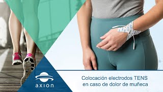 Colocación electrodos TENS para dolor de muñeca  Electroestimulación TENS para terapia del dolor [upl. by Zeb]