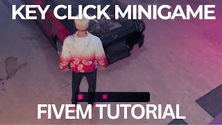 40 Inspired Key Click Minigame  Tutorial  Repair Vehicle  FiveM Server [upl. by Amlez]