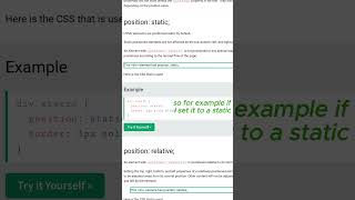 CSS Coding 101 14 CSS layout and Position explained css html code coding [upl. by Nigen]