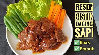 Resep Masak Bistik Daging Sapi yang Enak dan Empuk [upl. by Latvina733]