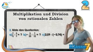 Rationale Zahlen Multiplikationen Division  Klasse 7 ★ Übung 2 [upl. by Odelinda938]