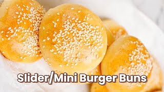 How To Make Slider Buns  Homemade Mini Burger Buns [upl. by Ailgna]