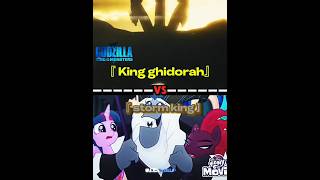 King ghidorah  gkotm  2019 vs storm king  mlp movie  2017 edit vs [upl. by Winonah]