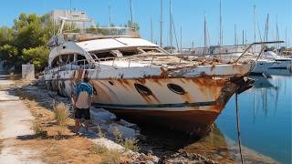 Family Buys 2500 Old YACHT and Renovates it Back to New  Start to Finish by SailingMelody [upl. by Ainnet]