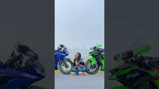 Mere Dono Bikes Ko Ride Pe Jana Hai ❣️  ZX10R amp R15  Panna Rider  shorts ktm tiktok [upl. by Stambaugh]