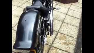 YAMAHA DRAGSTAR 1100 DAISY CUTTER EXHAUST 2000 [upl. by Akeirahs]