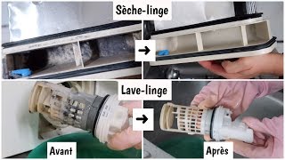 Comment Nettoyer Le LaveLinge Et SècheLinge [upl. by Yddet765]