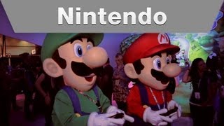 Mario and Luigi at the Nintendo E3 2013 Booth [upl. by Anerrol]