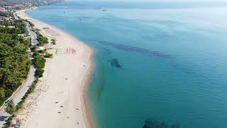 Skala Beach drone footage  30th August 2022 [upl. by Kcirdlek632]