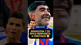 👀 CR7 dijo que era el mejor de la Historia y Maradona soltó esta joya cristianoronaldo messi [upl. by Attena316]