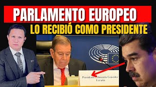 MADURO MOLESTO PORQUE PARLAMENTO EUROPEO RECIBIÓ COMO PRESIDENTE A EDMUNDO GONZÁLEZ [upl. by Sigler346]