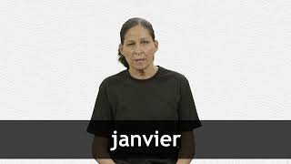 How to pronounce JANVIER in French [upl. by Namajneb675]