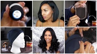 How to Make a Full Wig with Lace Closure Beginner Friendly [upl. by Airdnola]