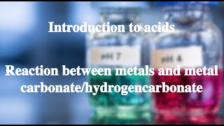 143 Reaction between acid and metal carbonatehydrogencarbonate丨Introduction of acids [upl. by Kesia]