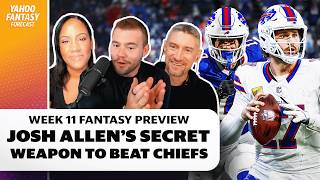 Week 11 preview Buffalos best weapon to beat KC Can Bears show a pulse  Yahoo Fantasy Forecast [upl. by Edahsalof309]