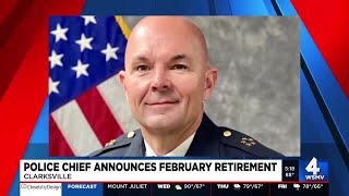 Clarksville police chief announces retirement [upl. by Goltz538]