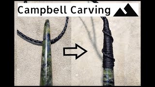 How to do a Spiral Tear Drop Lashing A Detailed Tutorial for Pounamu Roimata [upl. by Icaj]