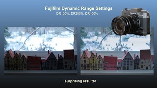 Fujifim Dynamic Range settings DR100DR400  results noise recommendations [upl. by Ruthi]