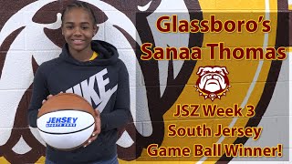 Glassboros Sanaa Thomas Wins JSZ Week 3 South Jersey Game Ball [upl. by Magee]