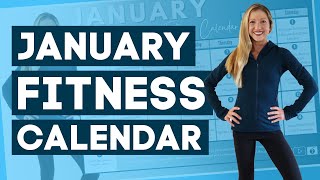 January Fitness Calendar  Workout Calendar Challenge FREE31 Day Program for 2021 [upl. by Nitsug8]