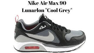 Nike Air Max 90 Trax Lunarlon quotCool Greyquot Unboxing amp On FeetReview [upl. by Aenej]