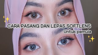 CARA PAKAI SOFTLENS UNTUK PEMULA  VANINDA AIDINA [upl. by Ynobe]