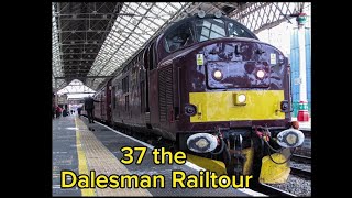 West coast railways Class 37 TampT running the Dalesman Railtour [upl. by Ainotahs893]