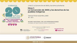 Jornada 20 años de la convención para la salvaguardia del Patrimonio Cultural Inmaterial Sesión 7 [upl. by Suhcnip]