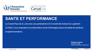 Conférence Santé et Performance [upl. by Telfore]