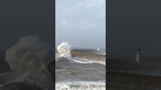 Gigantic waves from Storm Ashley batters Whitehaven west pier 20102024 Part 2 [upl. by Lirba]