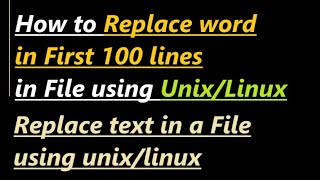 How to Replace Text in File on Linux [upl. by Kloman]