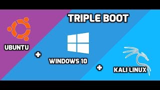 Triple Boot Windows Ubuntu Kali [upl. by Gian]