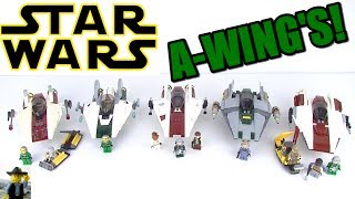 Star Wars Lego AWing Starfighters [upl. by Bowrah]