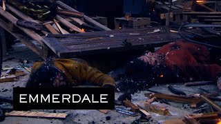 Emmerdale  The Woolpack Explodes As Meena Threatens Manpreet [upl. by Irmine500]