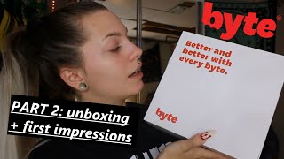 byte aligners journey part 2 unboxing  first week [upl. by Ariella826]