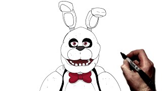 How To Draw Bonnie  Step By Step  FNAF [upl. by Attennek]