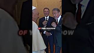 Sylvester Stallone Shadowboxing The Pope [upl. by Alimhaj]