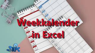 Weekkalender in Excel [upl. by Dilaw]