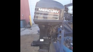 6M1B15 Used 1995 Mercury Marine 40ELPTO 40HP Outboard Boat Motor [upl. by Boucher476]