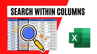 How to Search Within a Specific Column in Excel [upl. by Mela]